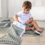 Large Wet Bag - Khaki Gingham