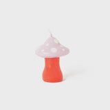 Small Pinkish Mushroom Candle