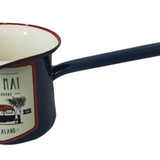 Haere Mai Enamel Milk Warmer