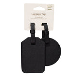 Black Luggage Tag - 2pc