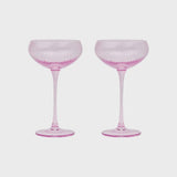 The Lou Coupe Glass - Set of 2 / Lilac