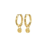 Fire Hoop Earring - Gold Plated