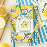 Lemon Print Recipe Journal