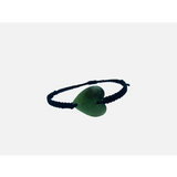 Heart Bracelet 27mm with Macrame - Strap Adjustable