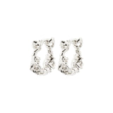 Trust Hoop Earrings - Silver Plated