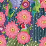 Lovebirds and Cactus - Birthday Card
