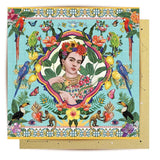 Mexican Folklore Blue Tile - Card