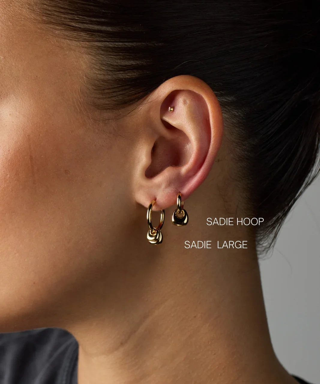 Sadie Large Earrings - Gold