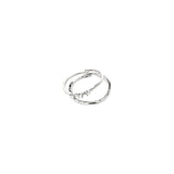 Ivarin Rings 2-In-1 Set, Silver-Plated