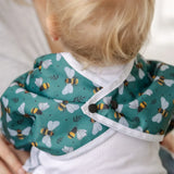 Sleeved Bib - Bees & Leaves