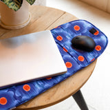 Puffy Floral Laptop Sleeve Blue 15"