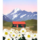 Hooker Hut - A4 Print
