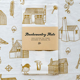 Backcountry Huts Tea Towel