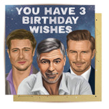 Three Birthday Wishes - Card