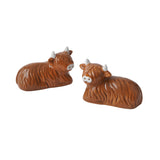Farm Highland Cow salt & pepper set
