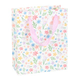 Spring Floral Print Paper Gift Bag