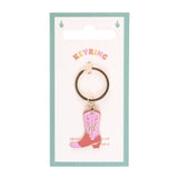 Pink Cowboy Boot Keyring