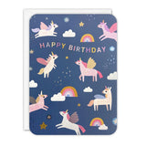 Unicorns Happy Birthday - Card