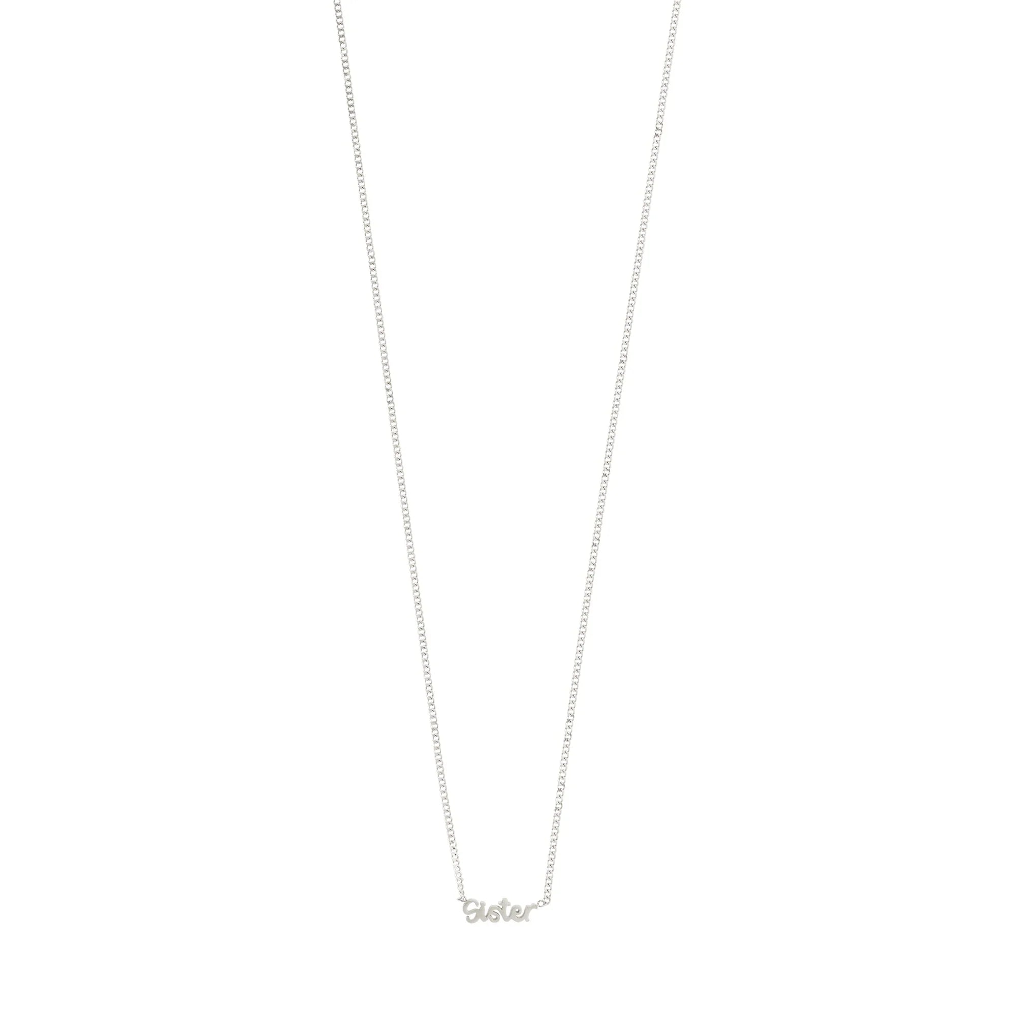 Sister Necklace - Silver Plated