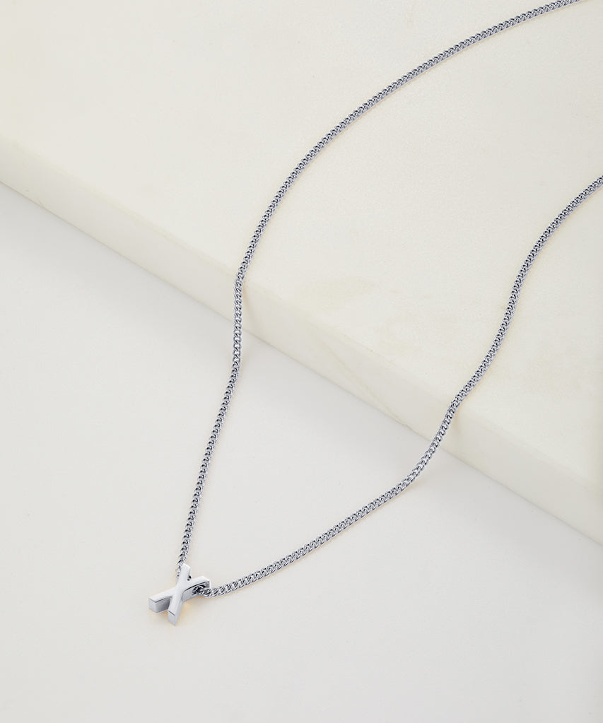 Letter Necklace - Silver