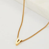 Letter Necklace - Gold