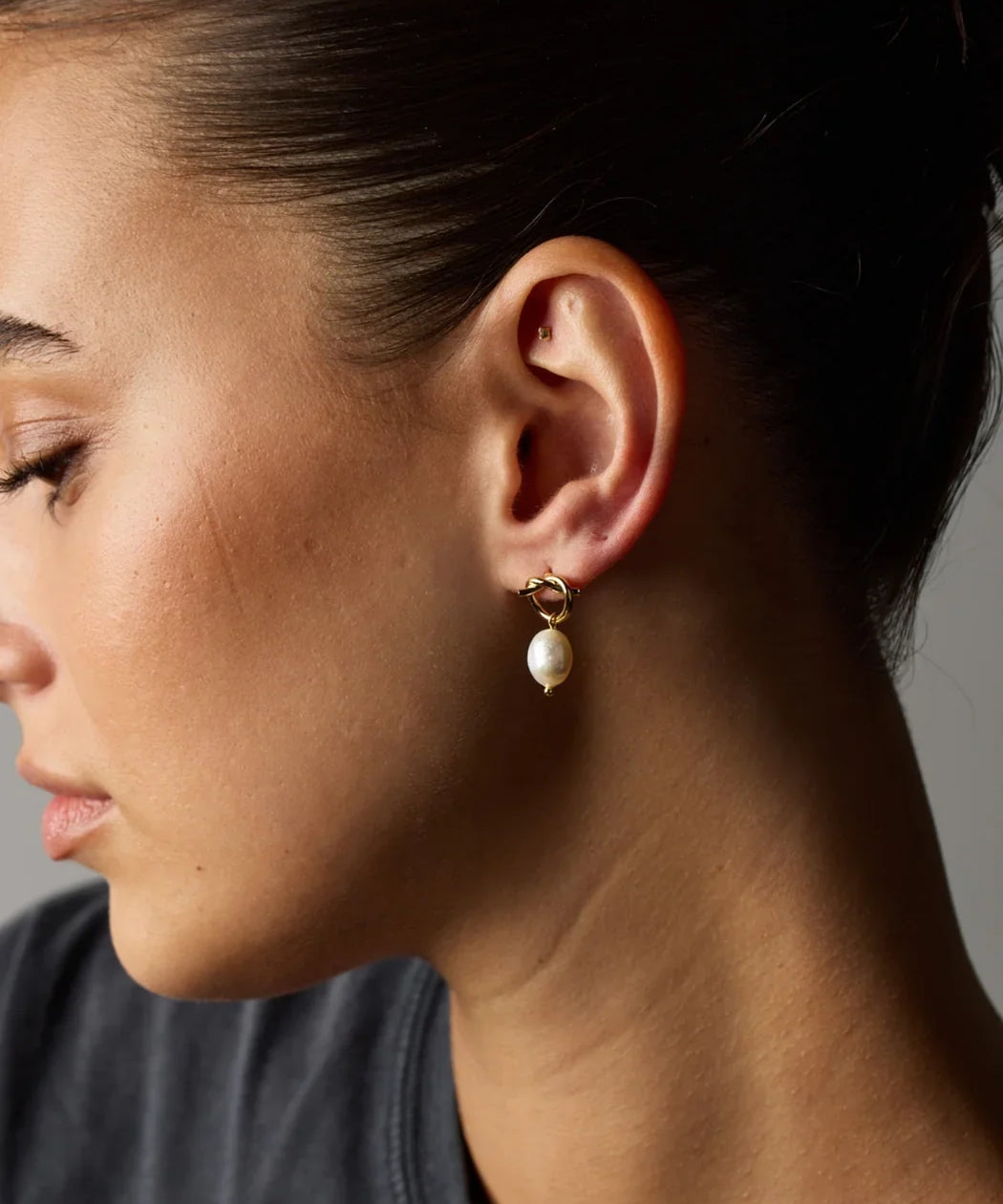 Alice Earring - Gold - Pearl