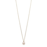 Eila Pi Necklace - Gold Plated - White