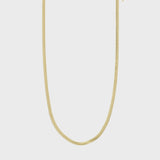 Joanna Flat Snake Necklace - Gold Plated