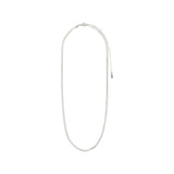 Joanna Flat Snake Necklace - Silver Plated