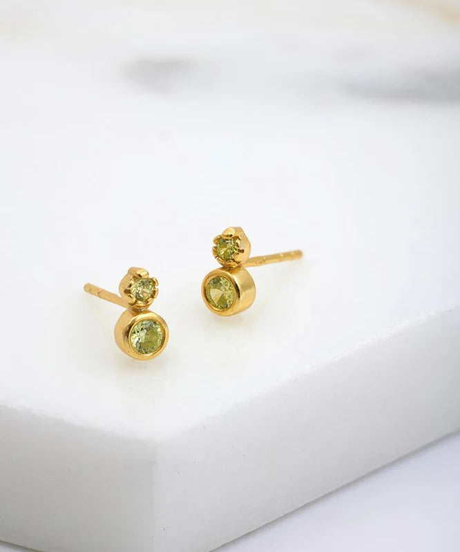 Marnie Stud Earrings - Green