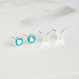Heart Stud Set - Blue