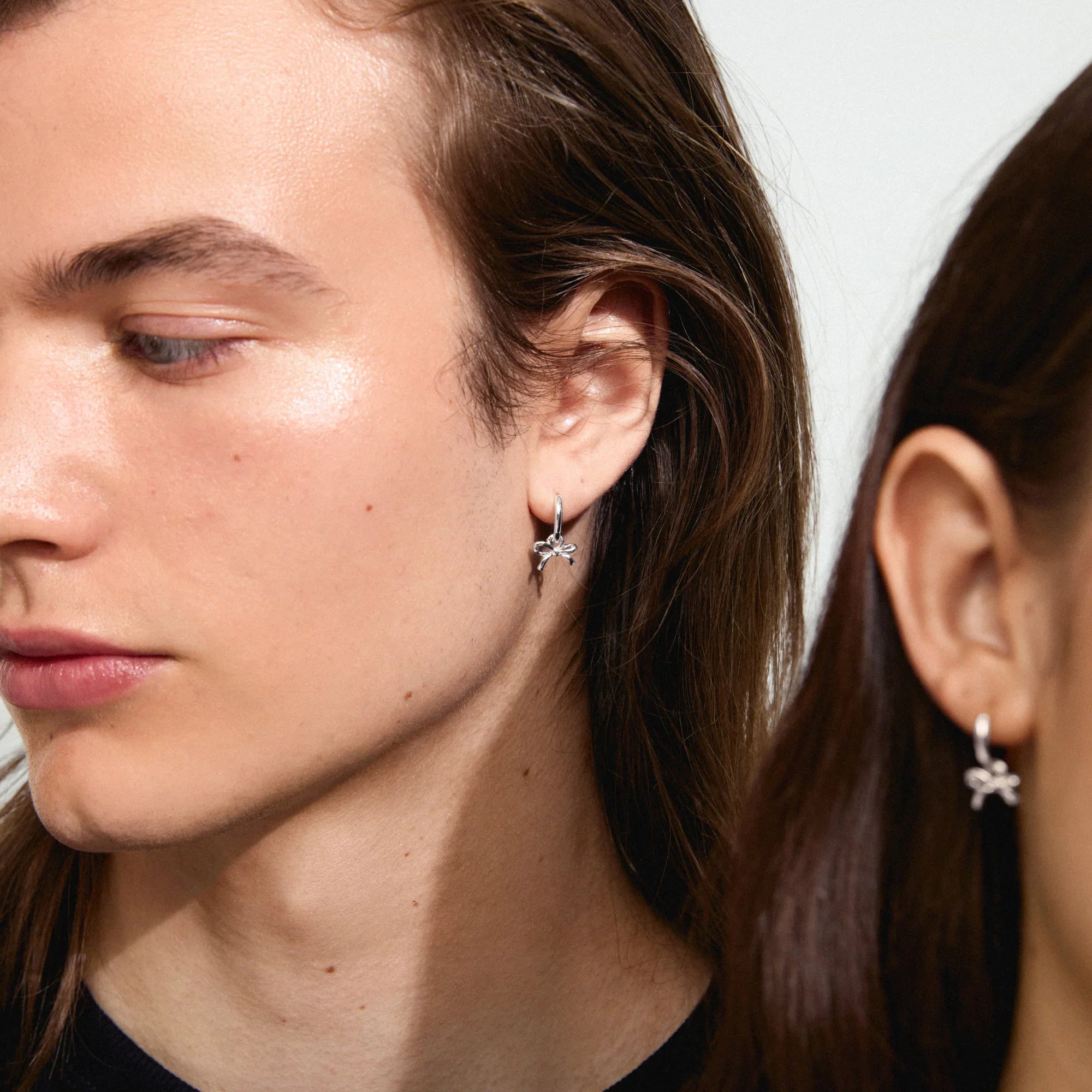 Lysandra Recycled Hoop Earrings - Silver Plated