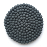 Felt Ball Pot Stand Round
