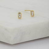 Lily Stud Earring - 925 Sterling Silver - Gold