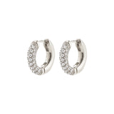 Tatum Crystal Earrings - Silver Plated