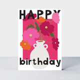 Pink Poppies - Birthday Card