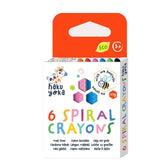 Haku Yoka Spiral Crayons 6 Colours