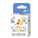 Haku Yoka Spiral Crayons 12 Colours