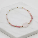 Pia Bracelet / Stretch - Dusky Rose