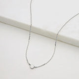 Single Stone Mini Necklace