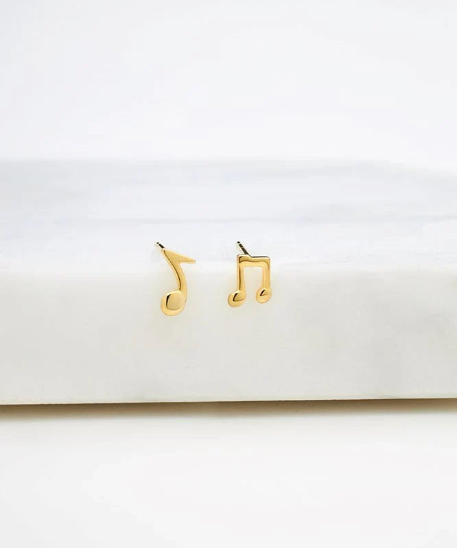 Musical Note Stud Earring