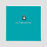 Cool Penguin Pin - Card