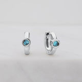 Luna Huggie - Turquoise / Silver