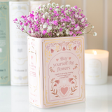 Pink Book Shaped Vase