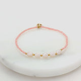Emily Bracelet - Blush/Gold - Stretch