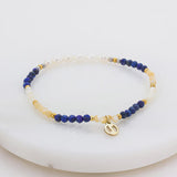 Tiana Bracelet - Pacific/Gold - Stretch