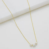 Mini Pearl Necklace - Gold
