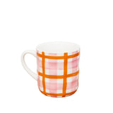 Mug - Pink & Orange gingham