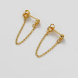 Crystal Chain Wrap Earring