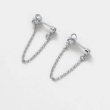 Crystal Chain Wrap Earring